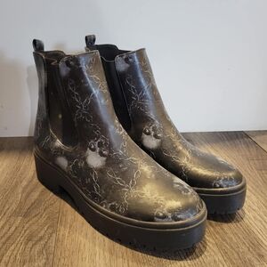 Iron Fist Black and Gray Ankle Boots
